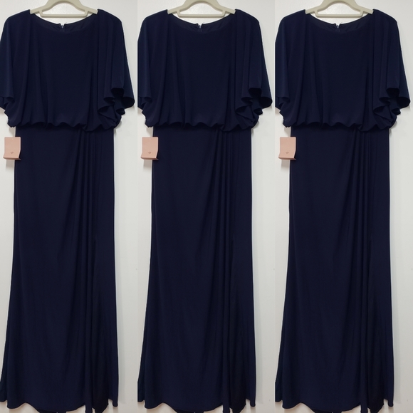 BHLDN Navy Lena Flutter Sleeve Dress - Picture 9 of 12